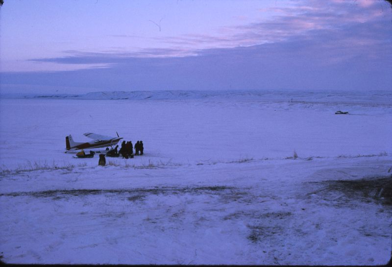 Paulatuk - Cessna 185 on Sea Ice (Nov '74)0.jpg