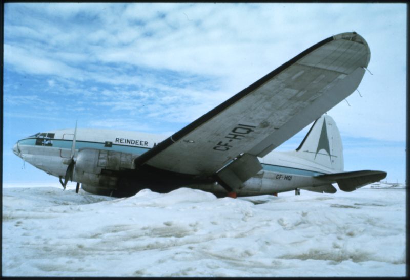 Sachs Harbour - Disabled C-46 at Airstrip (May '74)0.jpg