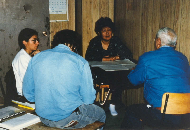 https://arrl-web002.artsrn.ualberta.ca/icrc/201801-upload/Qikiqtaruk - Herschel Island- Cultural Study/Herschel Is- Cultural Study- Renie Arey interviewing Albert Oliver with Murielle Nagy and Bill Schneider in Aklavik-July 1990 Yukon Heritage Branch.jpg