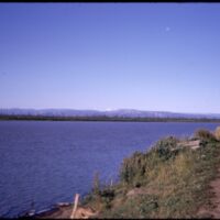 Aklavik Shoreline Looking west to Mountains (Aug `73).jpeg