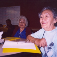 Catherine Mitchell and Ivy Ekaksak, Inuvik Elder Program, May 19, 2005.jpg