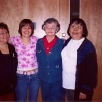 Clara Phillips, Jeannie Bennett, Emily Stillwell, Annie Aleekuk, Inuvik Elder Program, May 19, 2005.jpg